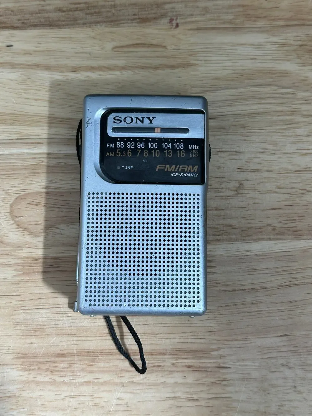 Sony ICF-S10MK2 Pocket Radio with Speaker - Silver